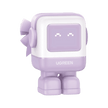 Cargador Mini GaNRobot 30W Serie UNO | USB-C de Carga Rápida | Tecnología GaN II | Pantalla LED Inteligente | PD/QC/SCP/FCA | Zapato Magnético Extraíble | Color Lila