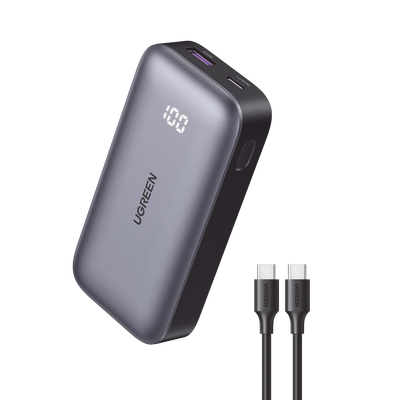 Mini Power Bank 10000mAh 30W USB-C con Pantalla
