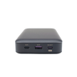 Power Bank de 20000mAh | 3 Salidas 100W Max. | USB-A + 2 USB-C | PD 3.0 | QC3.0 | FCP | SCP | Pantalla Inteligente | Carcasa Ignifuga | Color Gris | Incluye Cable USB de 50cm | Carga tu Laptop de Manera Segura.