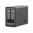 NASync DXP2800 | Intel N100 de 12.ª Generación | 2 Bahías SATA + 2 M.2 NVMe | 8GB DDR5 | Ethernet 2.5GbE | HDMI 4K | Sistema UGOS Pro | Expansión Hasta 64TB