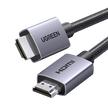 Cable HDMI 2.0 de Nylon Trenzado | 1 m | 4K@60Hz | ARC | Dolby ATMOS | True HD | DTS HD | HDR | 3D Inversivo  | 3 modos de Visualización | 3 Capas de Protección + 4 de Blindaje | Niquelado | Carcasa de Aluminio.