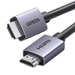 Cable HDMI 2.0 de Nylon Trenzado | 2 metros | 4K@60Hz | ARC | Dolby ATMOS | True HD | DTS HD | HDR | 3D Inversivo  | 3 modos de Visualización | 3 Capas de Protección + 4 de Blindaje | Niquelado | Carcasa de Aluminio.
