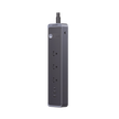 Regleta con Protector de Sobretensiones / 3 Salidas CA NEMA 5-15R / USB-C PD 30W / 2 USB-A / 1600 J / Cable 1.8m (5.9 pies) / Negro