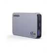 Cargador Rápido UGREEN GaN 65W | 2 USB-C + 1 USB-A | PD 3.0, PPS y QC 4.0 | Cargador para Laptop, Tablet y Smartphone | Diseño Compacto