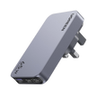Cargador Rápido UGREEN GaN 65W | 2 USB-C + 1 USB-A | PD 3.0, PPS y QC 4.0 | Cargador para Laptop, Tablet y Smartphone | Diseño Compacto
