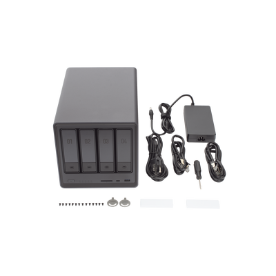 NASync DXP4800 | SO UGOS Pro |  Intel N100 12th Gen Intel® Quad Core™ | 4-Bahias (SATA) hasta 96TB | 2* M.2 SSD hasta 16TB| 8GB DDR5 (Exp. a 16GB) | 2.5Gb Dual Ethernet | HDMI 4K | 2* USB2.0 | 1*USB 3.2Gen | 1* USB 3.2Gen2 | 1*USB-C 3.2Gen2 | SD