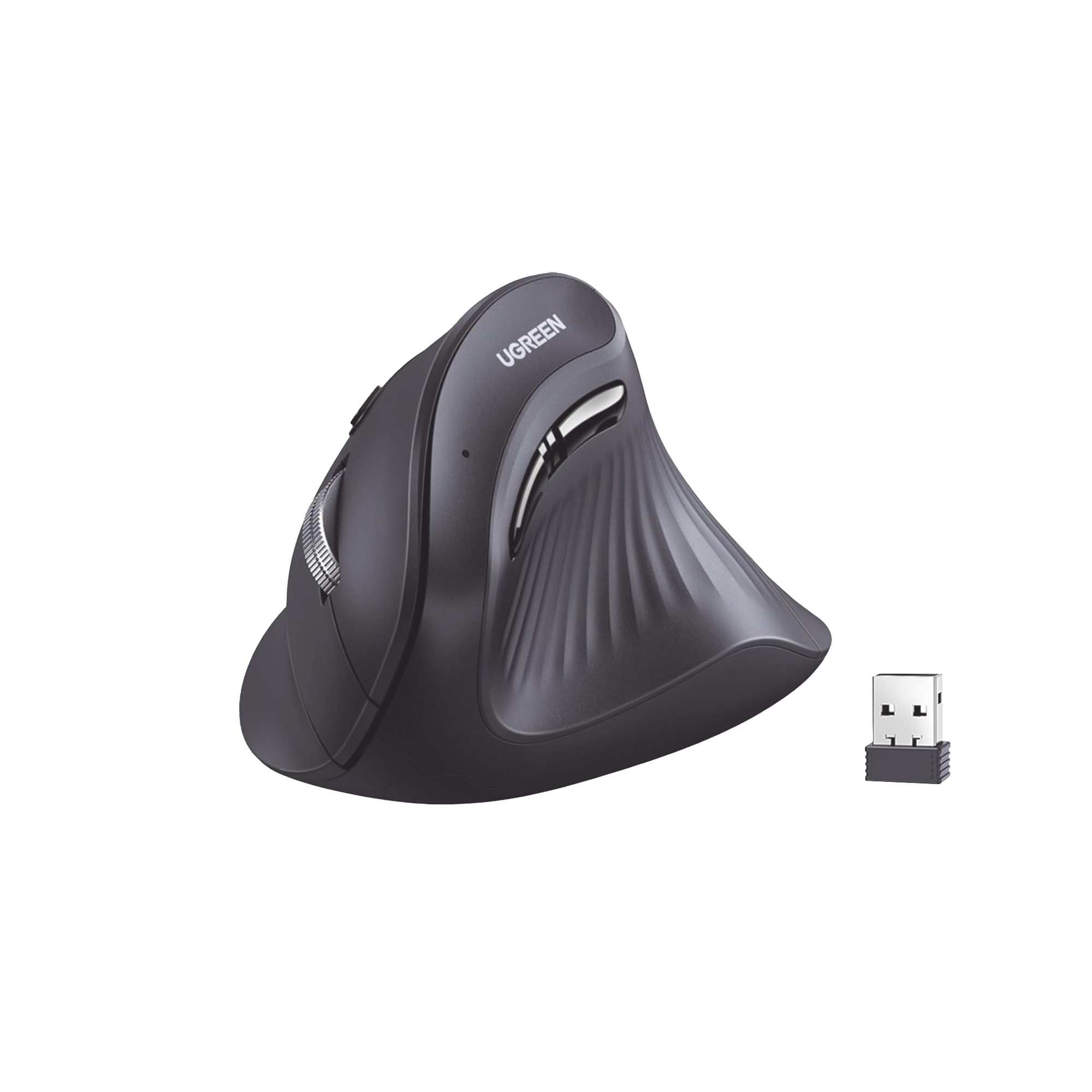 Mouse Ergonómico Vertical Inalámbrico | Bluetooth + 2.4GHz | Conecta Hasta 3 Dispositivos | DPI Ajustable | Clic Silencioso | Compatible con Windows y Mac