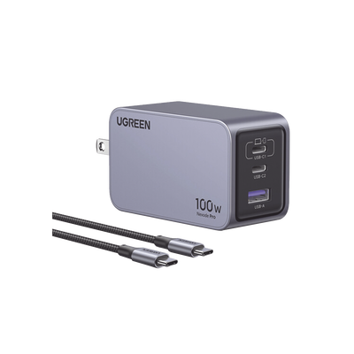 Cargador Nexode Pro GaN 100W 3 Puertos USB-C