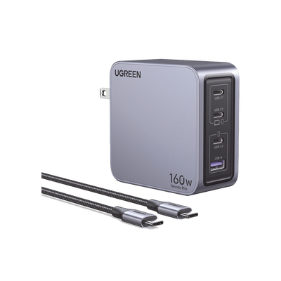 Cargador GaN 160W USB-C PD 3.1 para Laptop