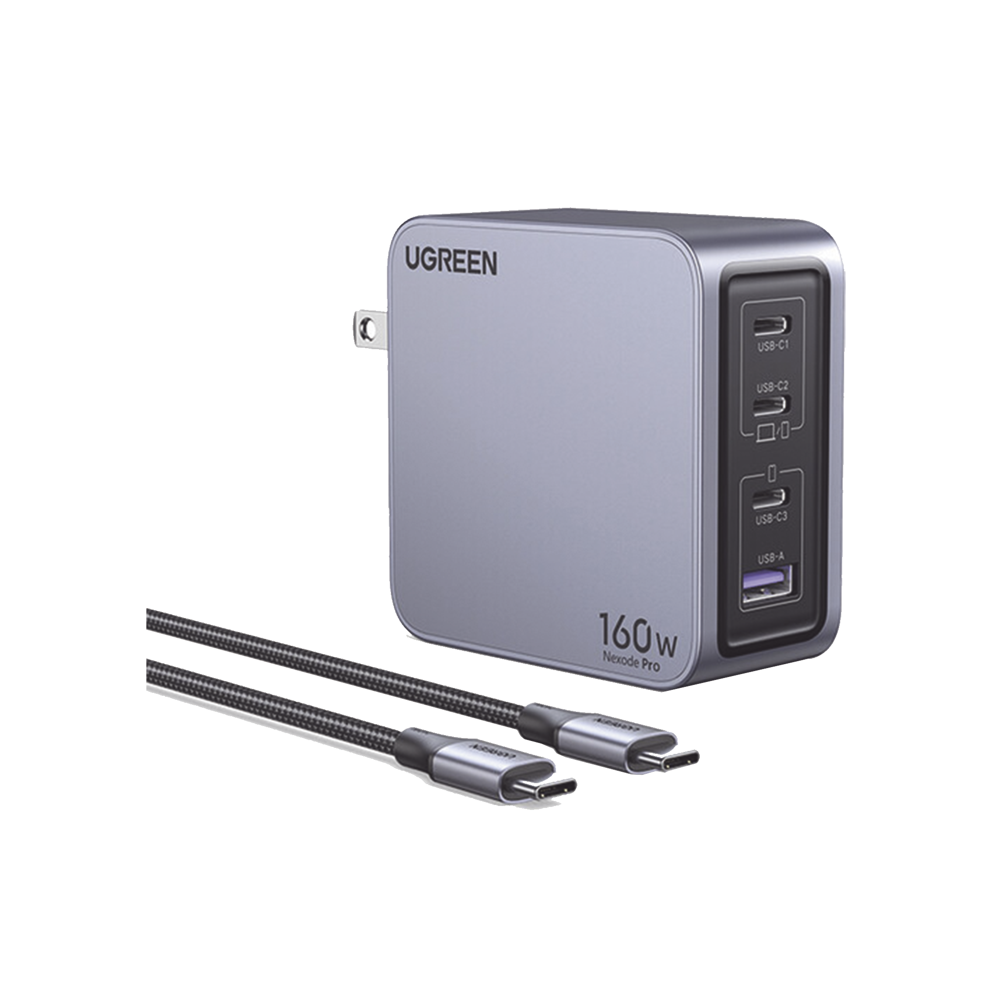 Cargador GaN 160W USB-C PD 3.1 para Laptop