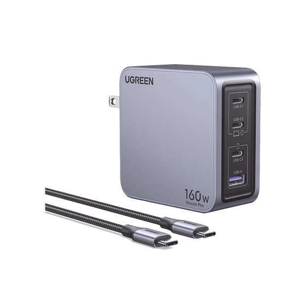 Cargador GaN 160W USB-C PD 3.1 para Laptop