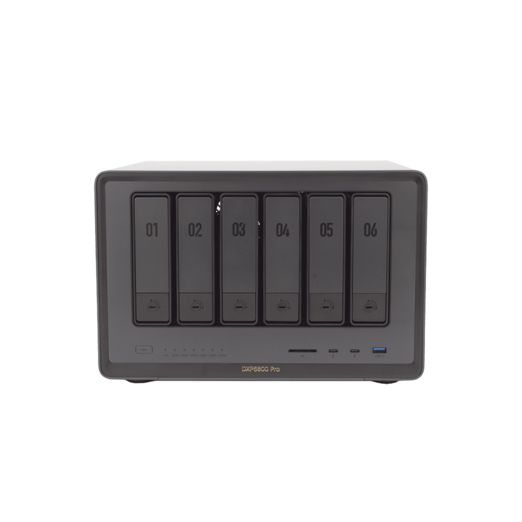 NASync DXP6800 Pro | Intel Core i5 | 6 Bahías SATA + 2 M.2 NVMe | Dual 10GbE | Thunderbolt 4 | HDMI 8K | DDR5 Hasta 64GB