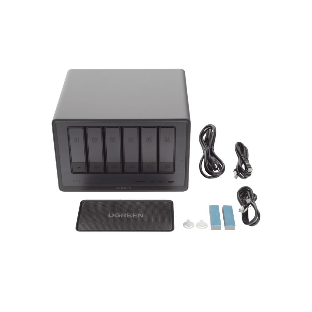 NASync DXP6800 Pro | Intel Core i5 | 6 Bahías SATA + 2 M.2 NVMe | Dual 10GbE | Thunderbolt 4 | HDMI 8K | DDR5 Hasta 64GB