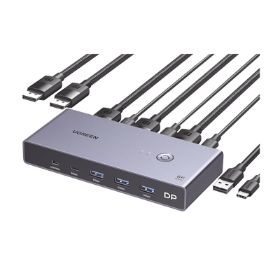 Conmutador KVM DisplayPort 8K 2x1 USB 3.0