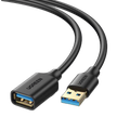 Cable Extensor USB 3.0 de 3 Metros | Macho a Hembra | Velocidad de Hasta 5 Gbps | Núcleo de Cobre Estañado 28/22 AWG | Blindaje Múltiple | Ultra Durabilidad | Compatible con Teclado, Mouse y Más