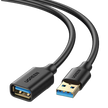 Cable Extensor USB 3.0 de 3 Metros | Macho a Hembra | Velocidad de Hasta 5 Gbps | Núcleo de Cobre Estañado 28/22 AWG | Blindaje Múltiple | Ultra Durabilidad | Compatible con Teclado, Mouse y Más