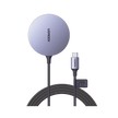 Cargador Inalámbrico Magnético | 15W | Tecnología Magsafe | Qi | Certificado MFM | Modulo de Carga Original | Carga Rápida | Fuerte Absorción Magnética | Cable de Nylon Trenzado | 1.5 metros | Multi Protecci&o