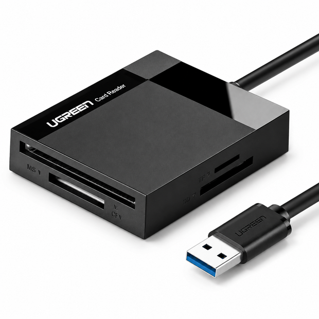 Lector de Tarjetas USB-A 3.0 a CompactFlash (CF) MemoryStick (MS) TransFlas