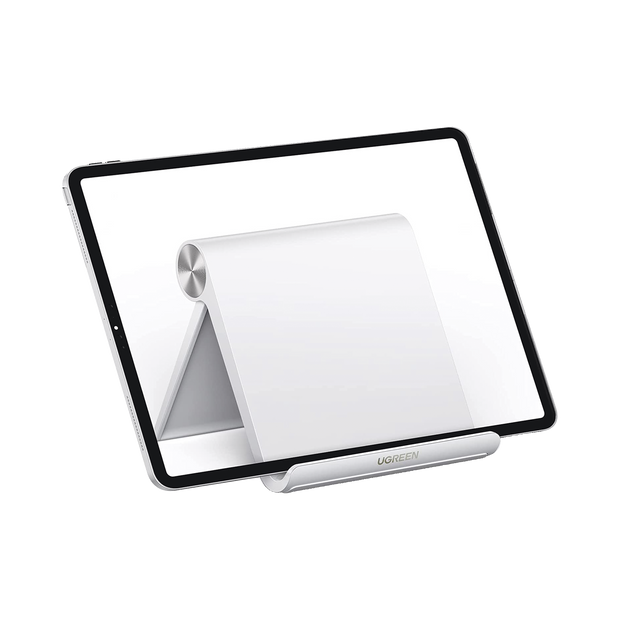 Soporte de Escritorio para Tablet y Celular | Ajustable de 0° a 100° | Plegable y Antideslizante | Compatible con Dispositivos de 4" a 13" | Color Blanco