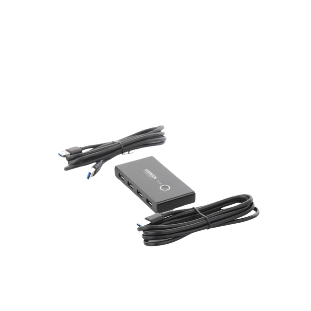 Switch USB 3.0 para 2 Computadoras 4 Puertos USB Ideal para Impresora, Escáner, Teclado y Mouse