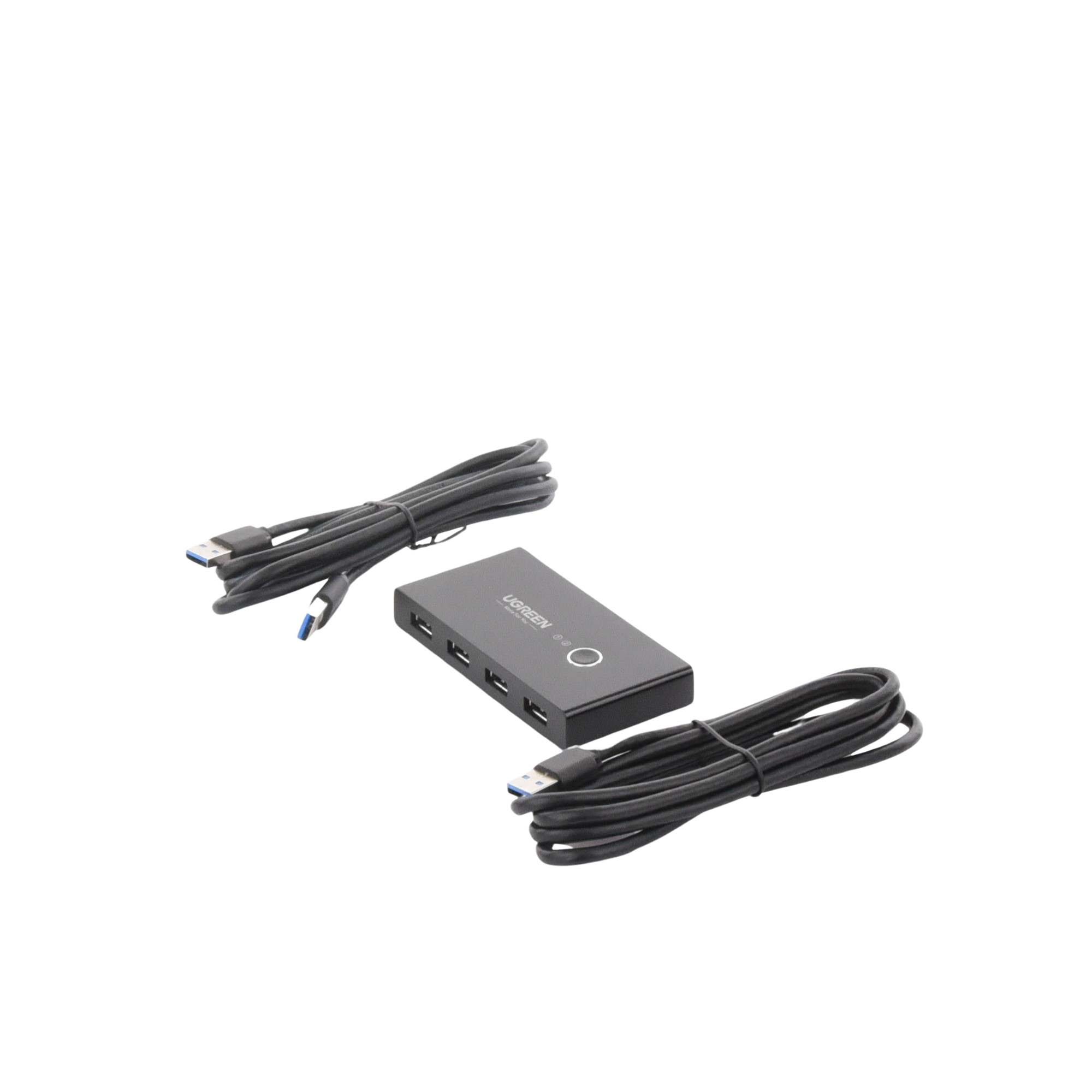 Switch USB 3.0 para 2 Computadoras 4 Puertos USB Ideal para Impresora, Escáner, Teclado y Mouse