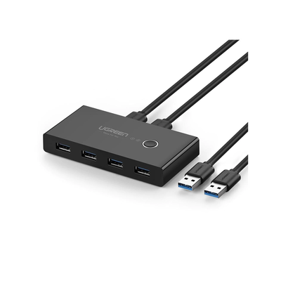 Conmutador USB 3.0 4 Puertos para 2 PCs