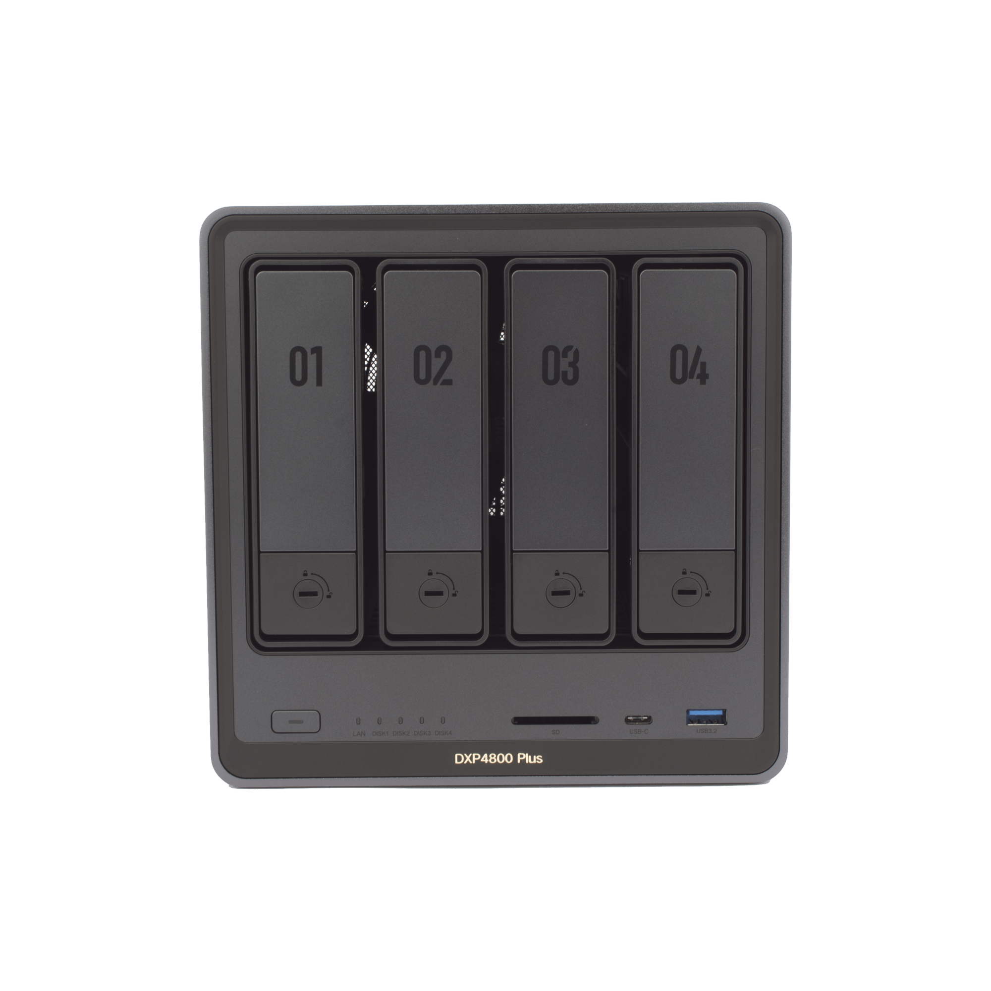 NASync DXP4800 Plus | Intel Pentium Gold 8505 | 4 Bahías SATA + 2 M.2 NVMe | 8GB DDR5 Expandible a 64GB | 10GbE + 2.5GbE | HDMI 4K | USB-C 3.2 | Sistema NAS de Alto Rendimiento