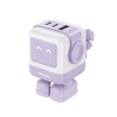 Cargador RobotGaN UNO 65W 3 Puertos con LED