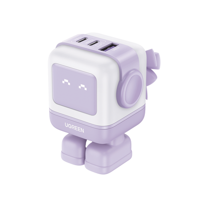 Cargador RobotGaN UNO 65W 3 Puertos con LED