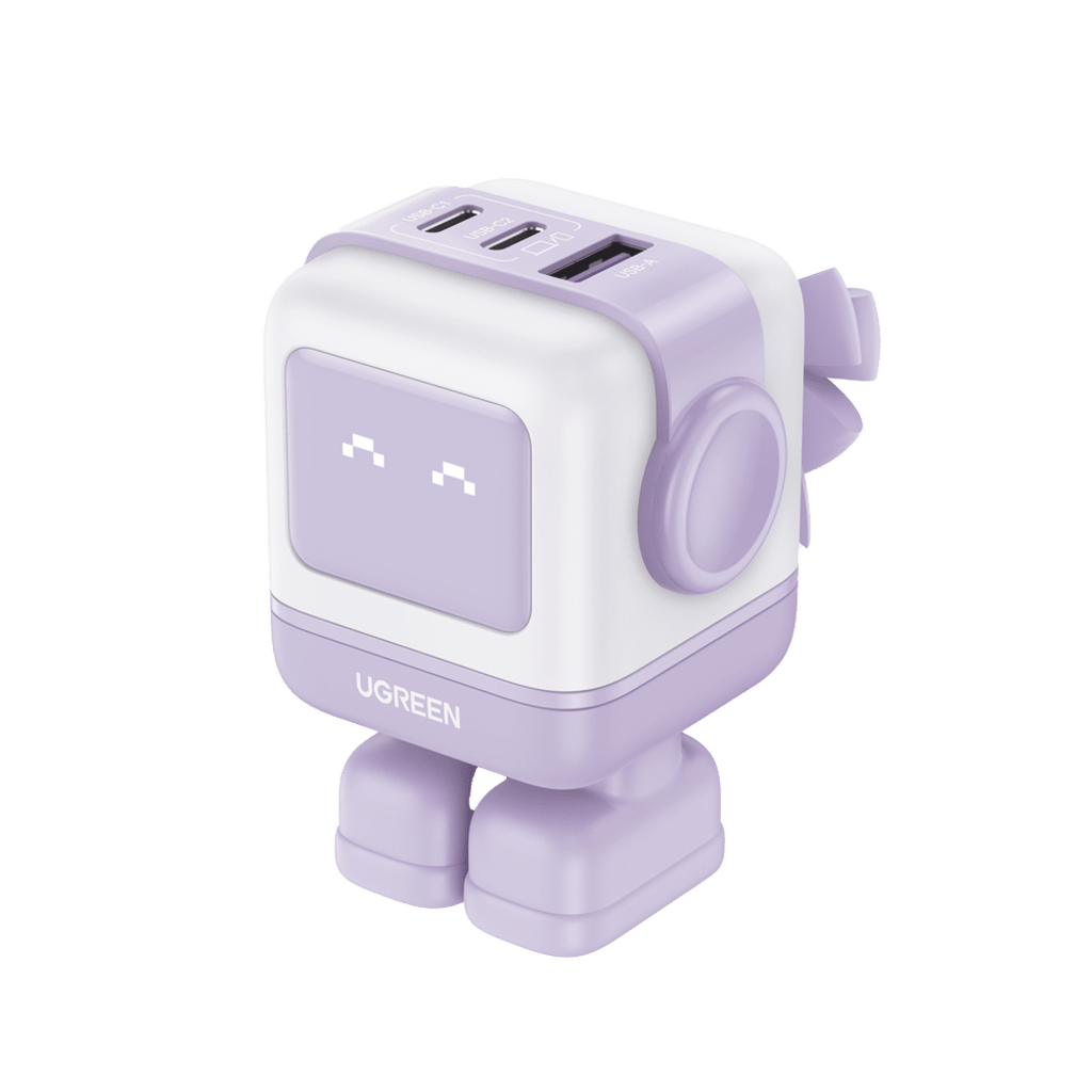 Cargador RobotGaN UNO 65W 3 Puertos con LED
