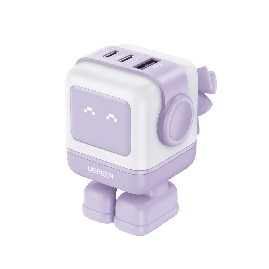 Cargador RobotGaN UNO 65W 3 Puertos con LED