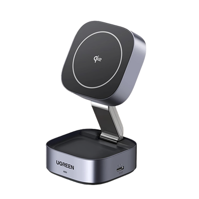 Cargador Inalámbrico Qi2 25W MagSafe 2 en 1