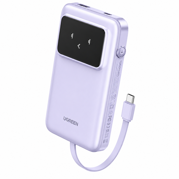 Power Bank UNO 10000mAh 30W con Cable USB-C