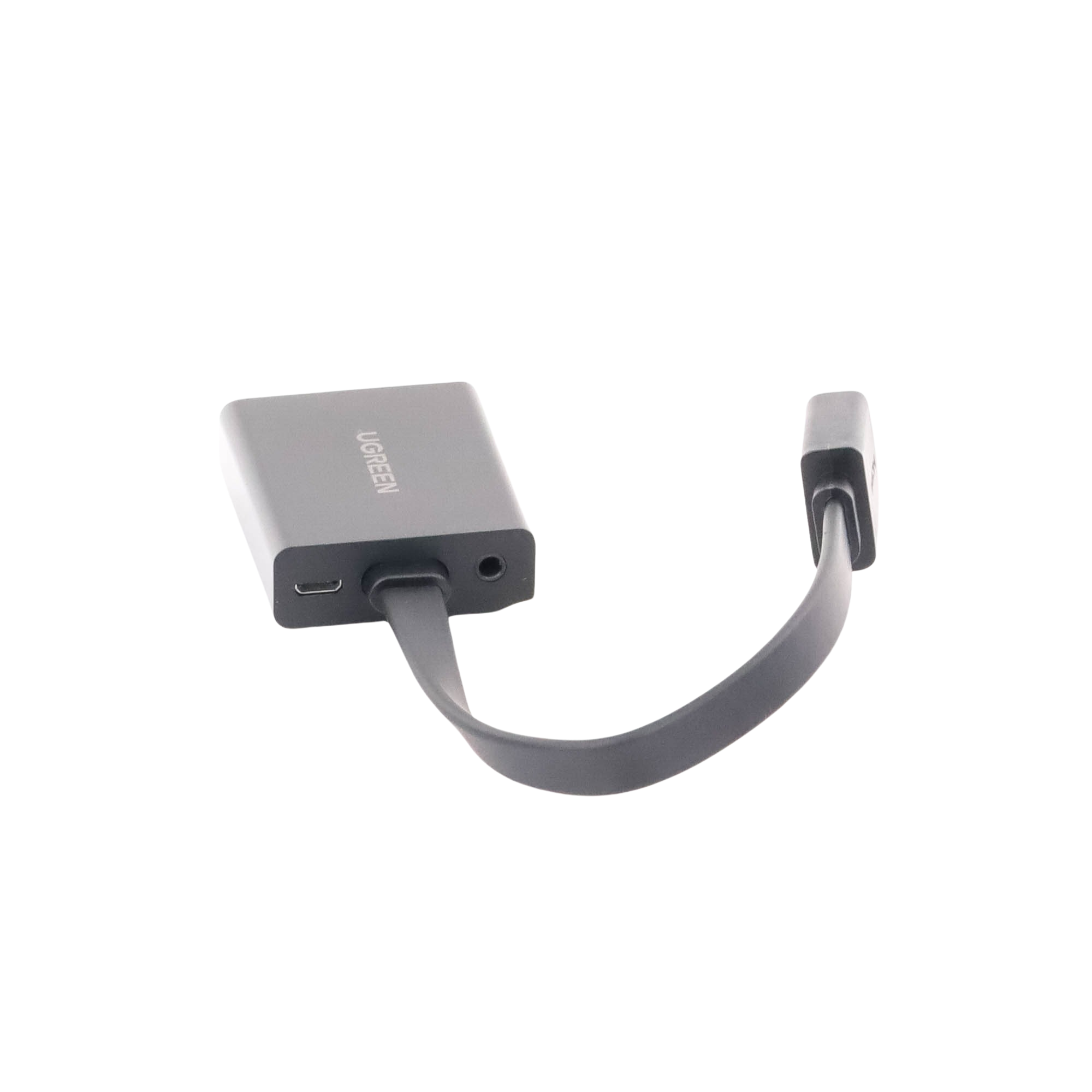 Adaptador HDMI a VGA con Audio 3.5 mm |Puerto Micro USB para Alimentación