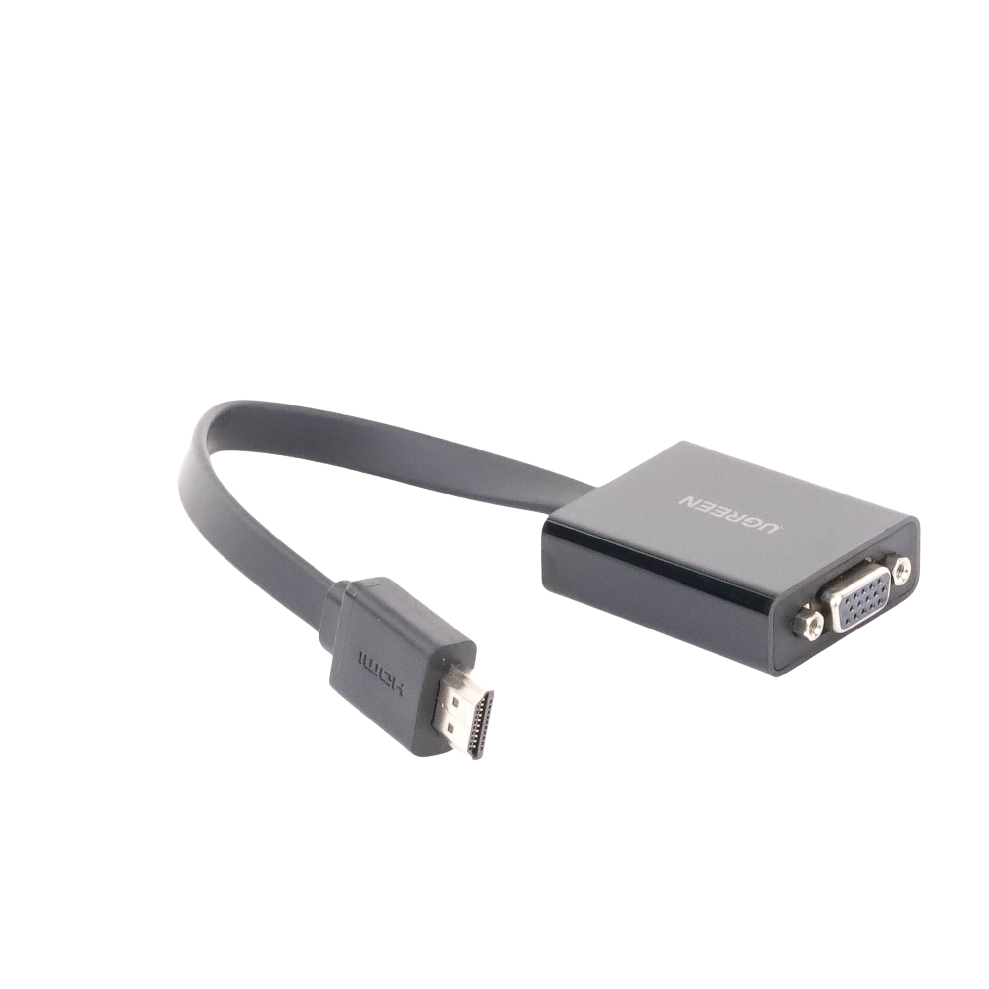Adaptador HDMI a VGA con Audio 3.5 mm |Puerto Micro USB para Alimentación