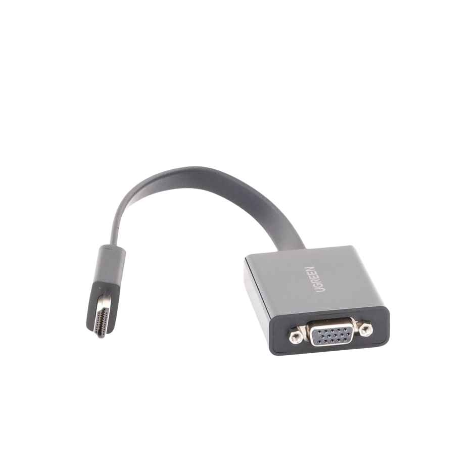 Adaptador HDMI a VGA con Audio 3.5 mm |Puerto Micro USB para Alimentación