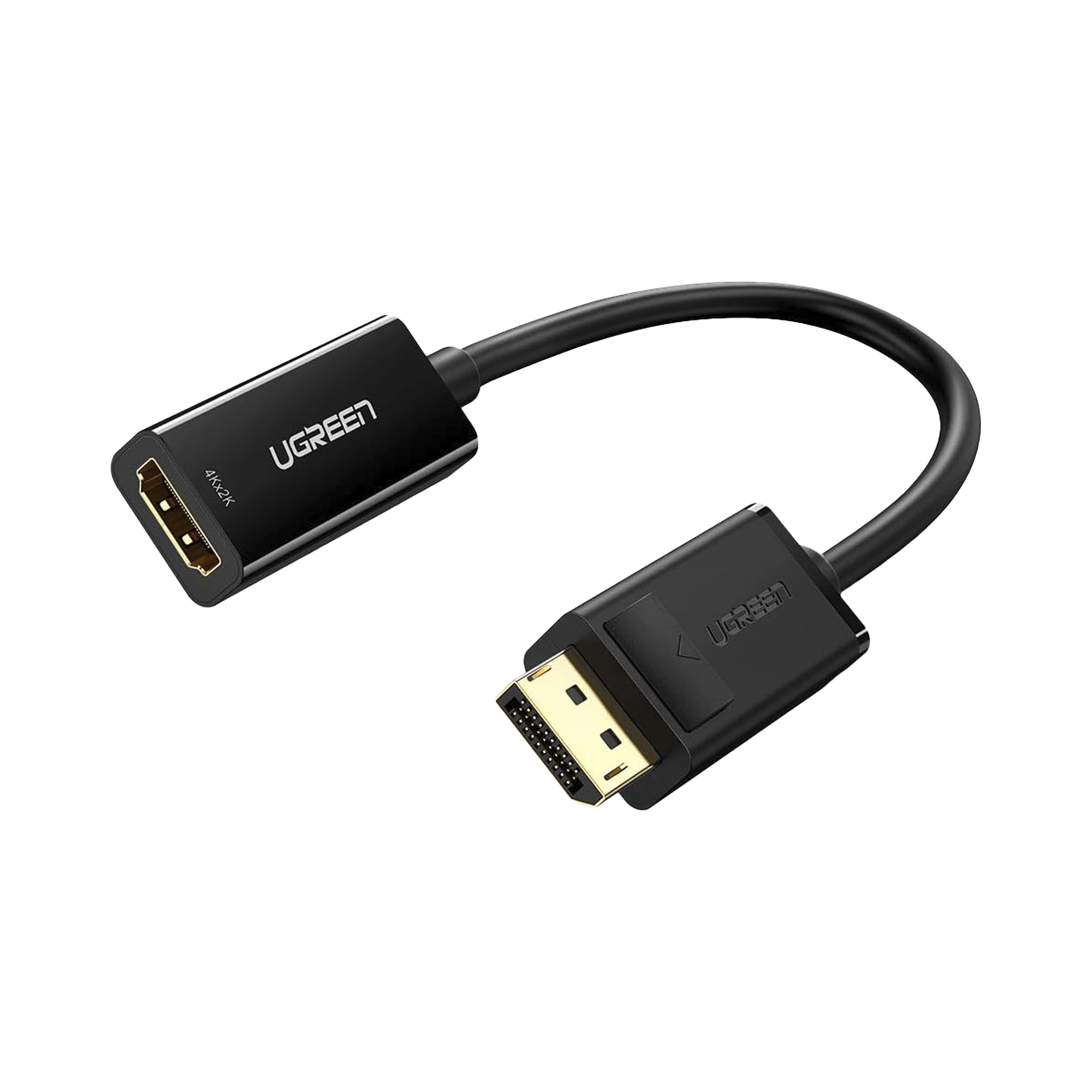 Adaptador DisplayPort a HDMI 4K | Convertidor DP a HDMI | HDR y 3D | Plug & Play | Compatible con Monitor, TV y Proyector