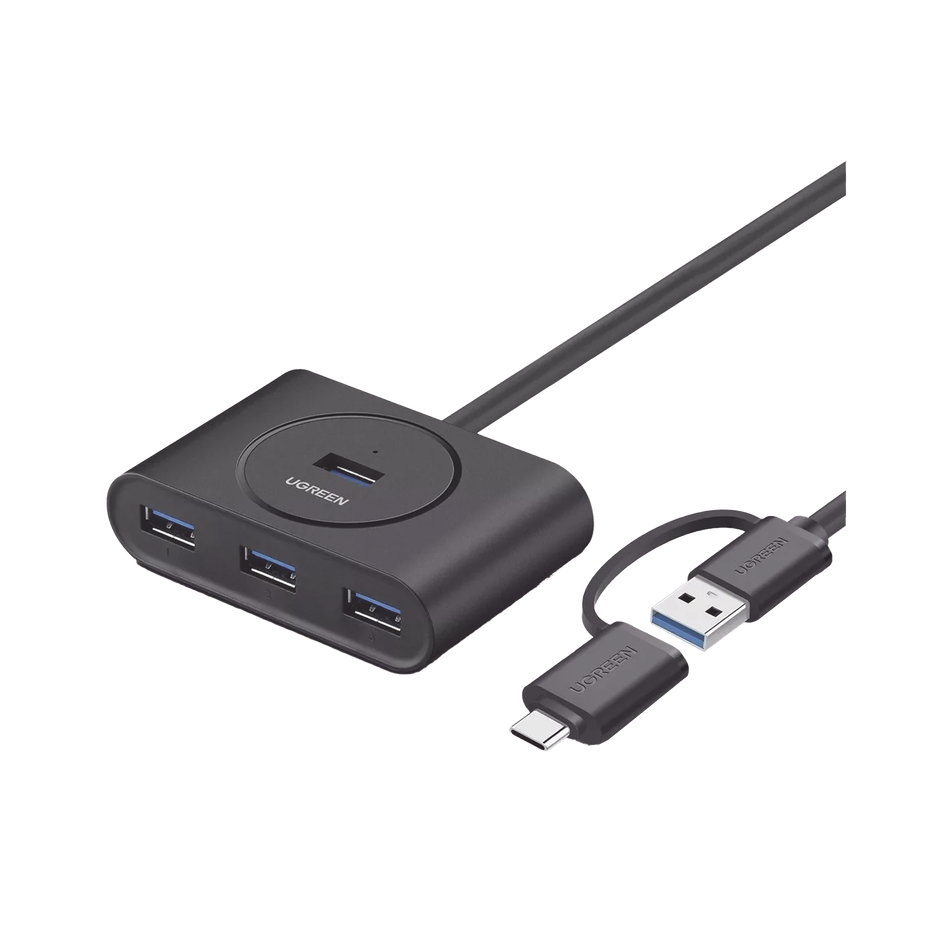 Hub USB-A/USB-C 4 Puertos 5Gbps