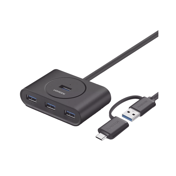 Hub USB-A/USB-C 4 Puertos 5Gbps