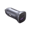 Cargador de Auto 30W USB-C y USB-A Carga Rápida