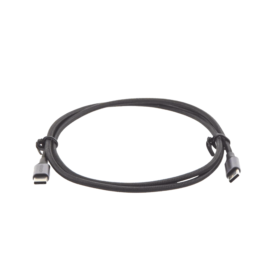 Cable USB-C a USB-C de 1 Metro | Carga Rápida de Hasta 60W | Transferencia de Datos 480 Mbps | Compatible con PD 3.0 y QC 4.0 | Nylon Trenzado | Carcasa de Aluminio | Color Negro
