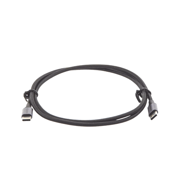 Cable USB-C a USB-C de 1 Metro | Carga Rápida de Hasta 60W | Transferencia de Datos 480 Mbps | Compatible con PD 3.0 y QC 4.0 | Nylon Trenzado | Carcasa de Aluminio | Color Negro