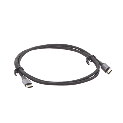 Cable USB-C a USB-C de 1 Metro | Carga Rápida de Hasta 60W | Transferencia de Datos 480 Mbps | Compatible con PD 3.0 y QC 4.0 | Nylon Trenzado | Carcasa de Aluminio | Color Negro