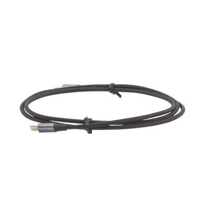 Cable USB-C a USB-C de 1 Metro | Carga Rápida de Hasta 60W | Transferencia de Datos 480 Mbps | Compatible con PD 3.0 y QC 4.0 | Nylon Trenzado | Carcasa de Aluminio | Color Negro