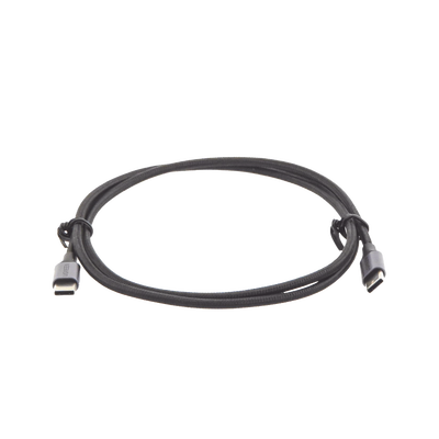 Cable USB-C a USB-C de 1 Metro | Carga Rápida de Hasta 60W | Transferencia de Datos 480 Mbps | Compatible con PD 3.0 y QC 4.0 | Nylon Trenzado | Carcasa de Aluminio | Color Negro