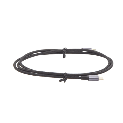 Cable USB-C a USB-C de 1 Metro | Carga Rápida de Hasta 60W | Transferencia de Datos 480 Mbps | Compatible con PD 3.0 y QC 4.0 | Nylon Trenzado | Carcasa de Aluminio | Color Negro