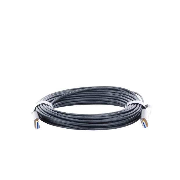 Cable HDMI de 15 Metros (49.21 Pies) por Fibra Óptica 4K@60Hz | Fibra de 4 Núcleos + Cobre EstaÑado de 7 Núcleos | Compatible con HDMI 2.0 | Alta Velocidad 18 Gbps | 3D | HDR | Carcasa de Zinc | Premium | 2 AÑos de GarantÍa