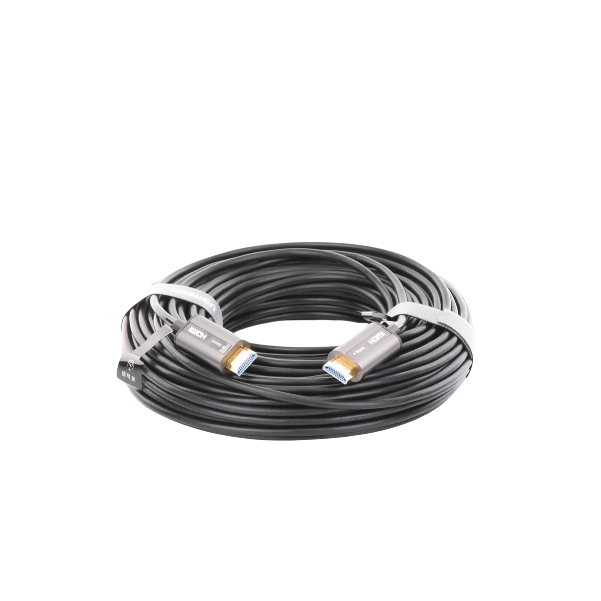Cable HDMI de 30 Metros (98.43 Pies) por Fibra Óptica 4K@60Hz | Fibra de 4 Núcleos + Cobre EstaÑado de 7 Núcleos | Compatible con HDMI 2.0 | Alta Velocidad 18 Gbps | 3D | HDR | Carcasa de Zinc | Premium | 2 AÑos de GarantÍa