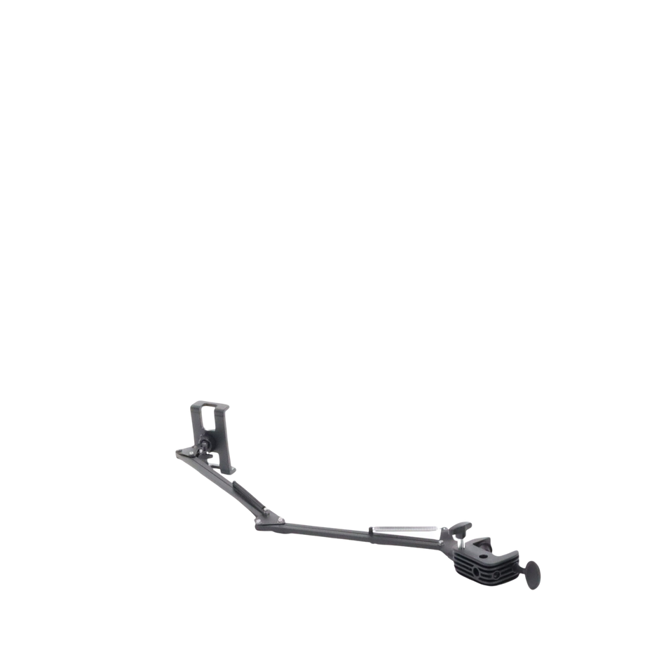 Soporte para Tableta con Brazo tipo Perezoso / Brazo Ajustable y Cabezal de 360° / 3 Perillas de Ajuste / Soporta dispositivos de 4'' a 12.9'' de hasta 1.5 KG / ABS + Metal de Alta Calidad.