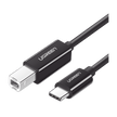 Cable de Impresora o escáner USB-C | 1m (6 pies) | USB Tipo C a USB 2.0 Tipo B | Soporta Thunderbolt 3 | Alta velocidad | DAC | Compatible con Brother HP, Canon, Lexmark, Epson, Dell, Xerox, Samsung, etc.